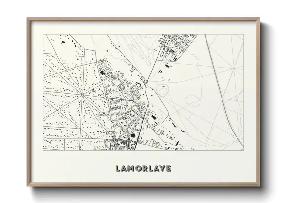 Une affiche de carte sur Lamorlaye
