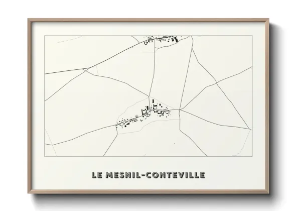 Une affiche de carte sur Le Mesnil-Conteville