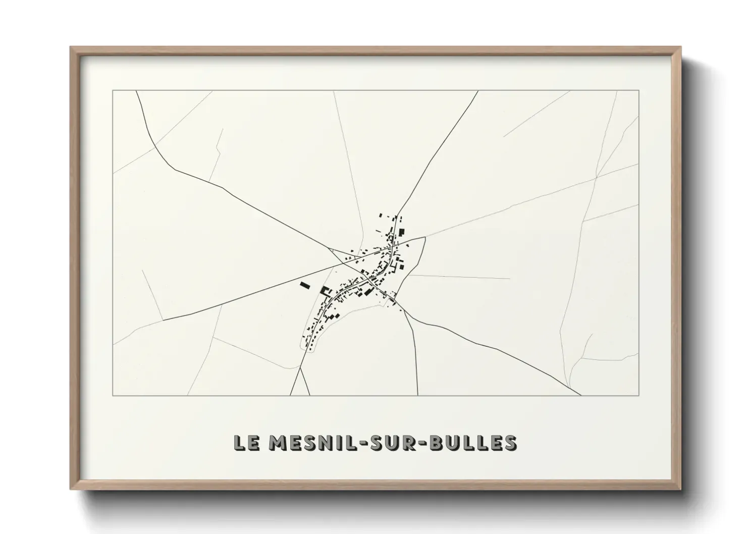 Un poster carteLe Mesnil-sur-Bulles