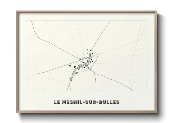 Une affiche de carte sur Le Mesnil-sur-Bulles