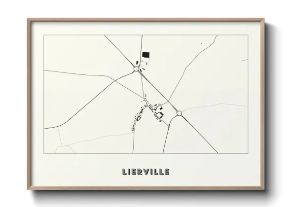 Une affiche de carte sur Lierville