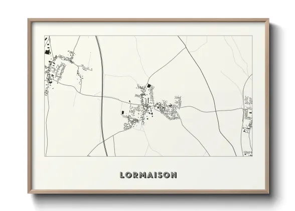 Une affiche de carte sur Lormaison