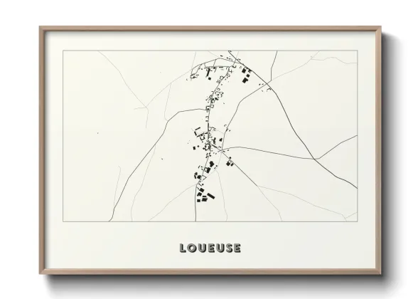 Une affiche de carte sur Loueuse