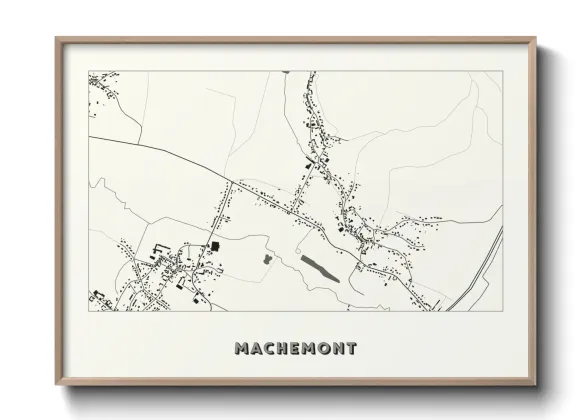 Une affiche de carte sur Machemont