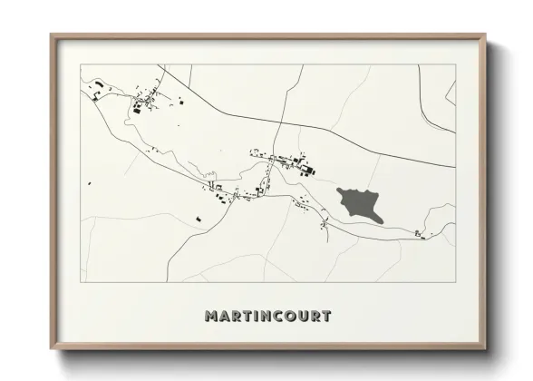 Une affiche de carte sur Martincourt