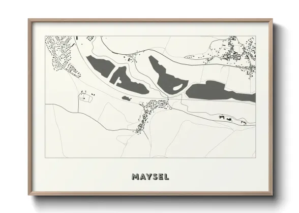 Une affiche de carte sur Maysel
