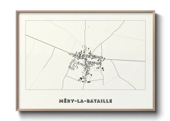 Une affiche de carte sur Méry-la-Bataille