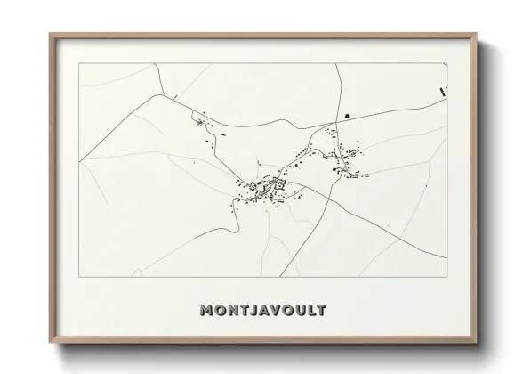 Une affiche de carte sur Montjavoult