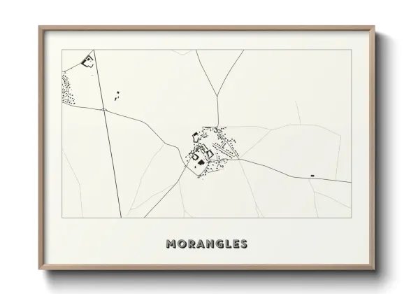Une affiche de carte sur Morangles