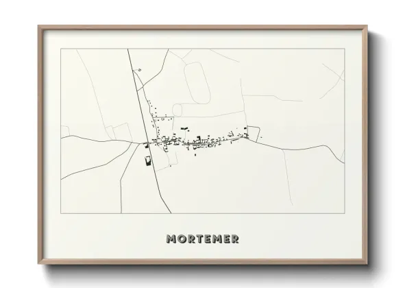 Une affiche de carte sur Mortemer