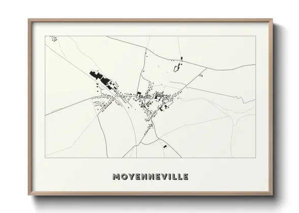 Une affiche de carte sur Moyenneville