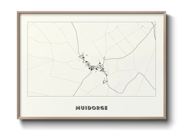 Une affiche de carte sur Muidorge
