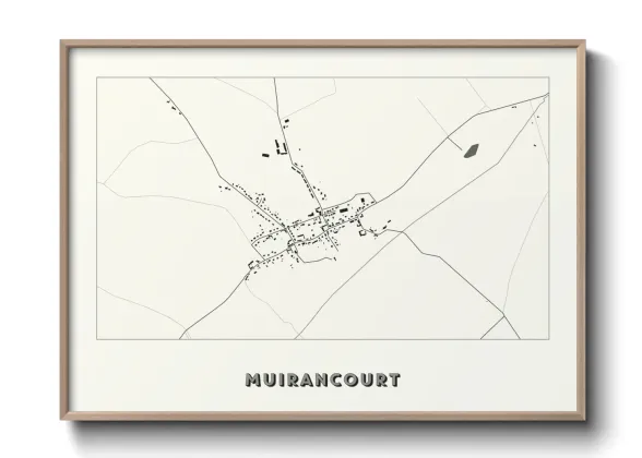 Une affiche de carte sur Muirancourt