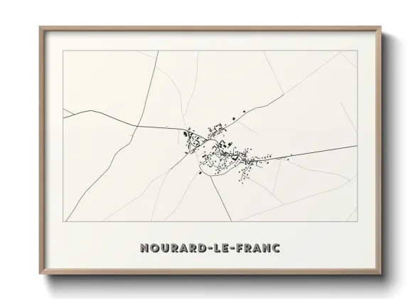 Une affiche de carte sur Nourard-le-Franc