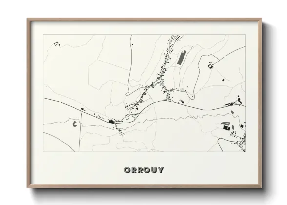 Une affiche de carte sur Orrouy