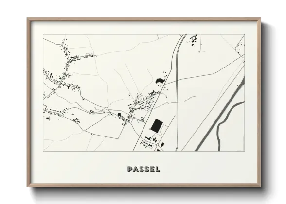 Une affiche de carte sur Passel