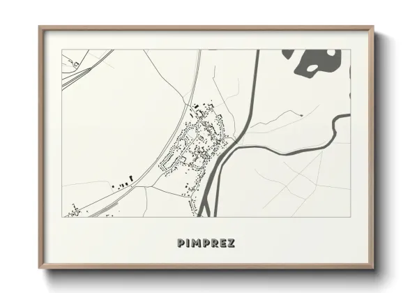 Une affiche de carte sur Pimprez