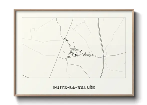 Une affiche de carte sur Puits-la-Vallée