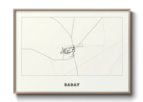 Une affiche de carte sur Raray