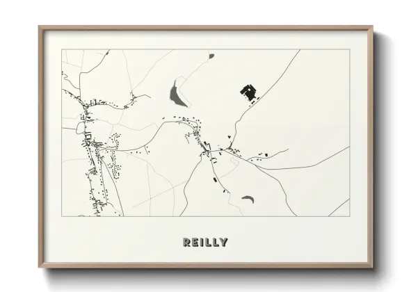 Une affiche de carte sur Reilly