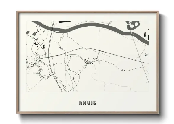 Une affiche de carte sur Rhuis