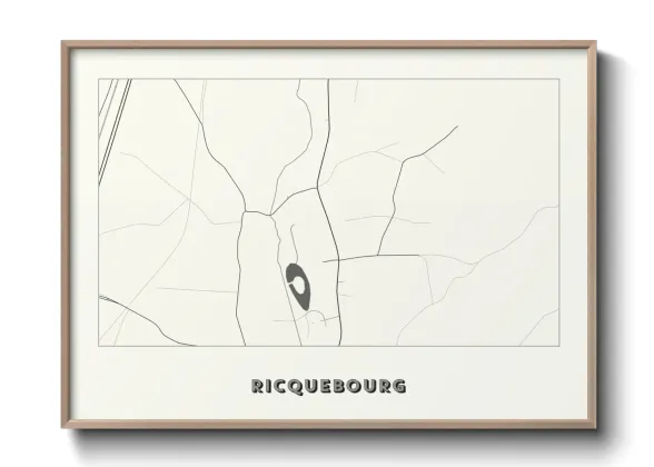 Une affiche de carte sur Ricquebourg