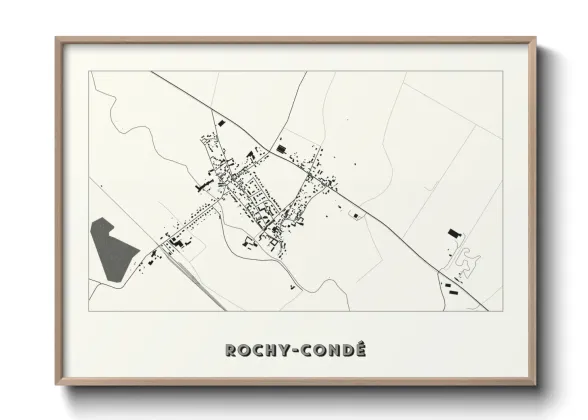 Une affiche de carte sur Rochy-Condé