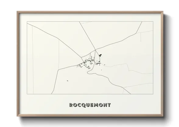 Une affiche de carte sur Rocquemont