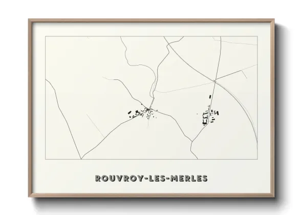 Une affiche de carte sur Rouvroy-les-Merles