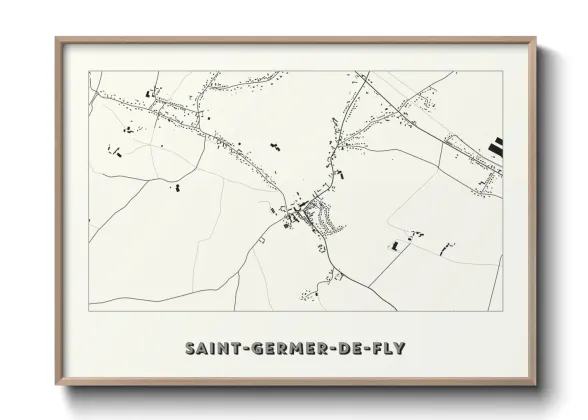 Une affiche de carte sur Saint-Germer-de-Fly
