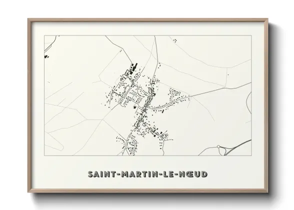 Une affiche de carte sur Saint-Martin-le-Nœud