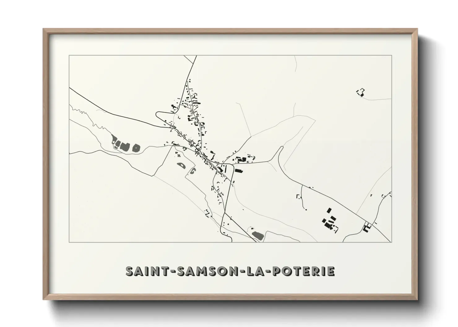 Un poster carteSaint-Samson-la-Poterie