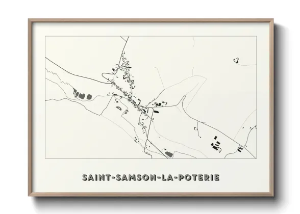 Une affiche de carte sur Saint-Samson-la-Poterie