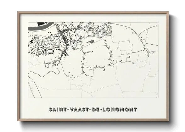 Une affiche de carte sur Saint-Vaast-de-Longmont