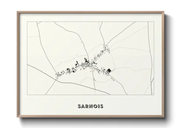 Une affiche de carte sur Sarnois