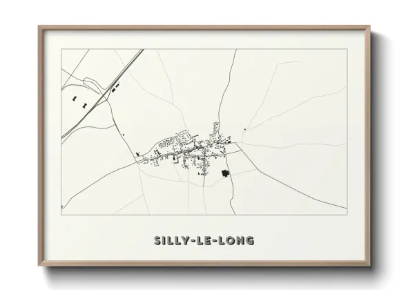 Une affiche de carte sur Silly-le-Long