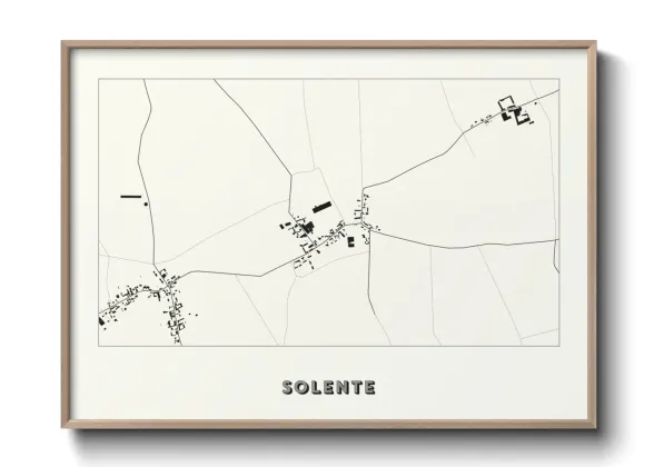 Une affiche de carte sur Solente
