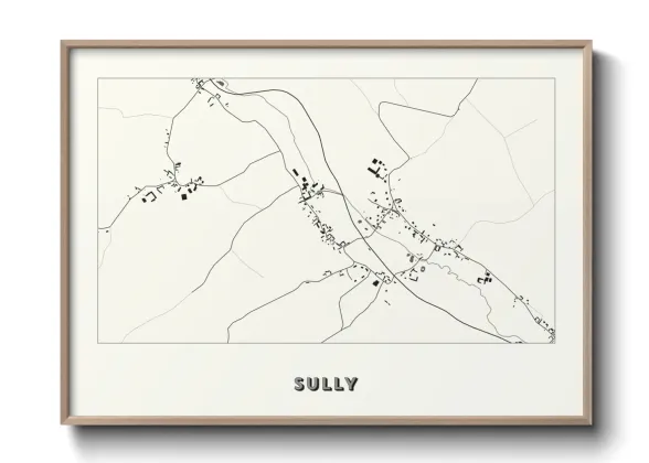 Une affiche de carte sur Sully