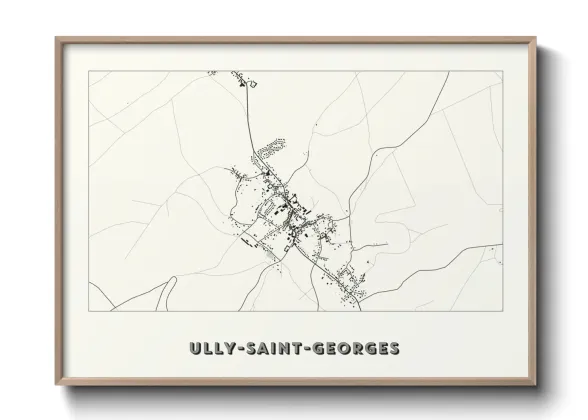 Une affiche de carte sur Ully-Saint-Georges
