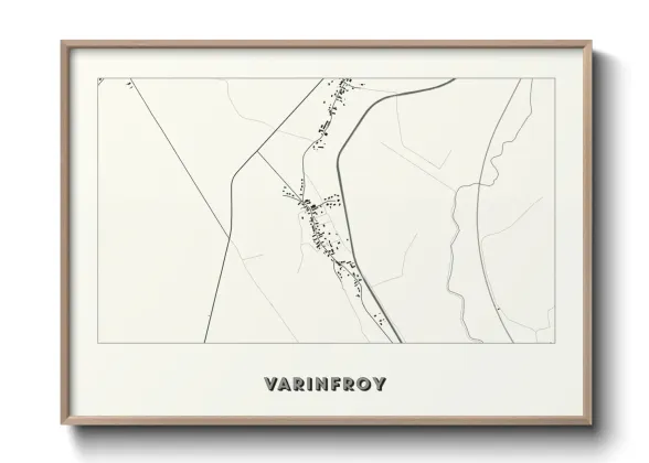 Une affiche de carte sur Varinfroy