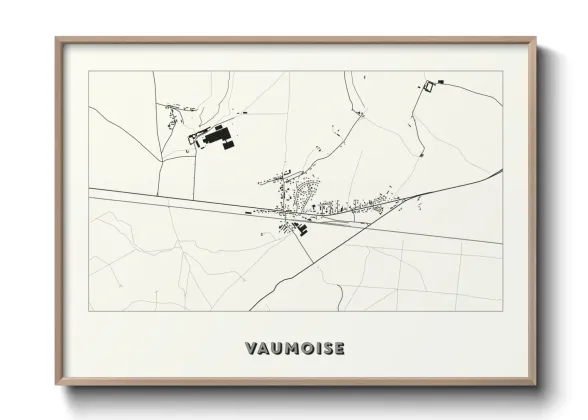 Une affiche de carte sur Vaumoise