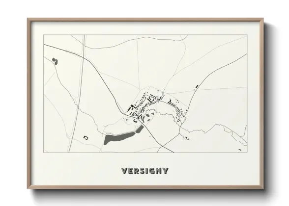 Une affiche de carte sur Versigny