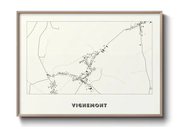 Une affiche de carte sur Vignemont