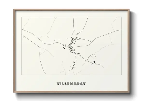 Une affiche de carte sur Villembray
