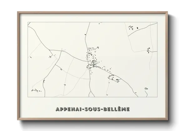 Une affiche de carte sur Appenai-sous-Bellême