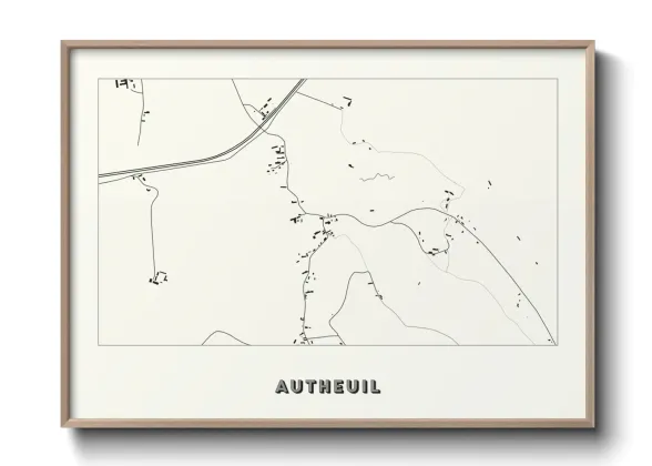 Une affiche de carte sur Autheuil