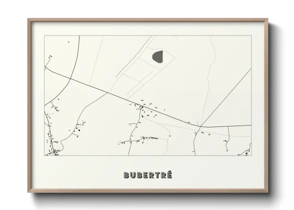 Une affiche de carte sur Bubertré