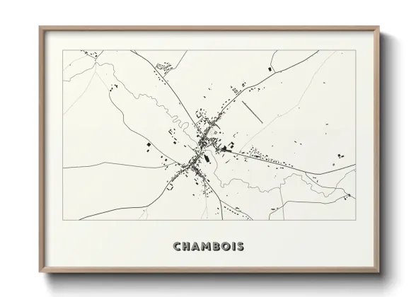 Une affiche de carte sur Chambois