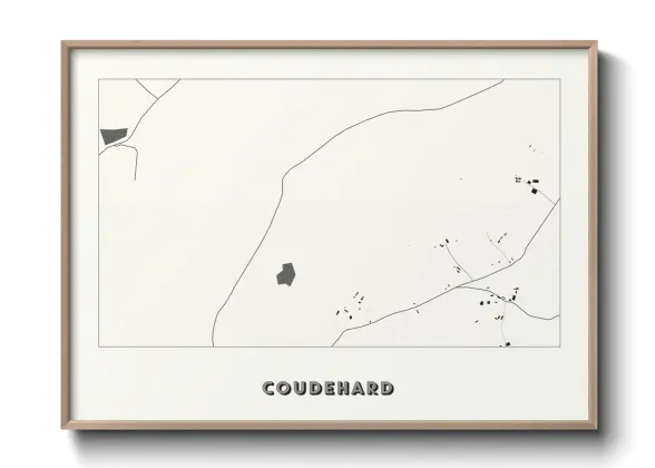 Une affiche de carte sur Coudehard