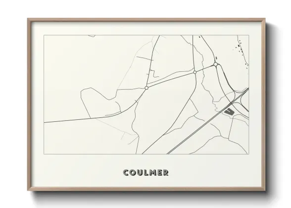 Une affiche de carte sur Coulmer